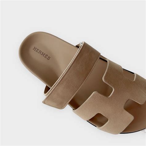 hermes beige argile chypre|HERMES Suede Goatskin Womens Chypre Sandals 40 Beige .